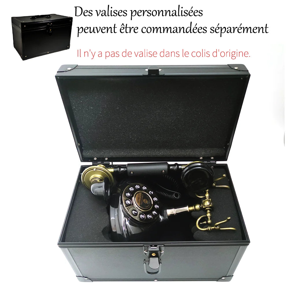 Livre d’or audio mariage – téléphone vintage rétro à messages vocaux