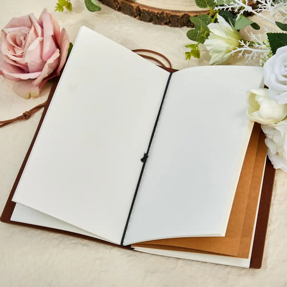 Livre de vœux mariage - cuir véritable