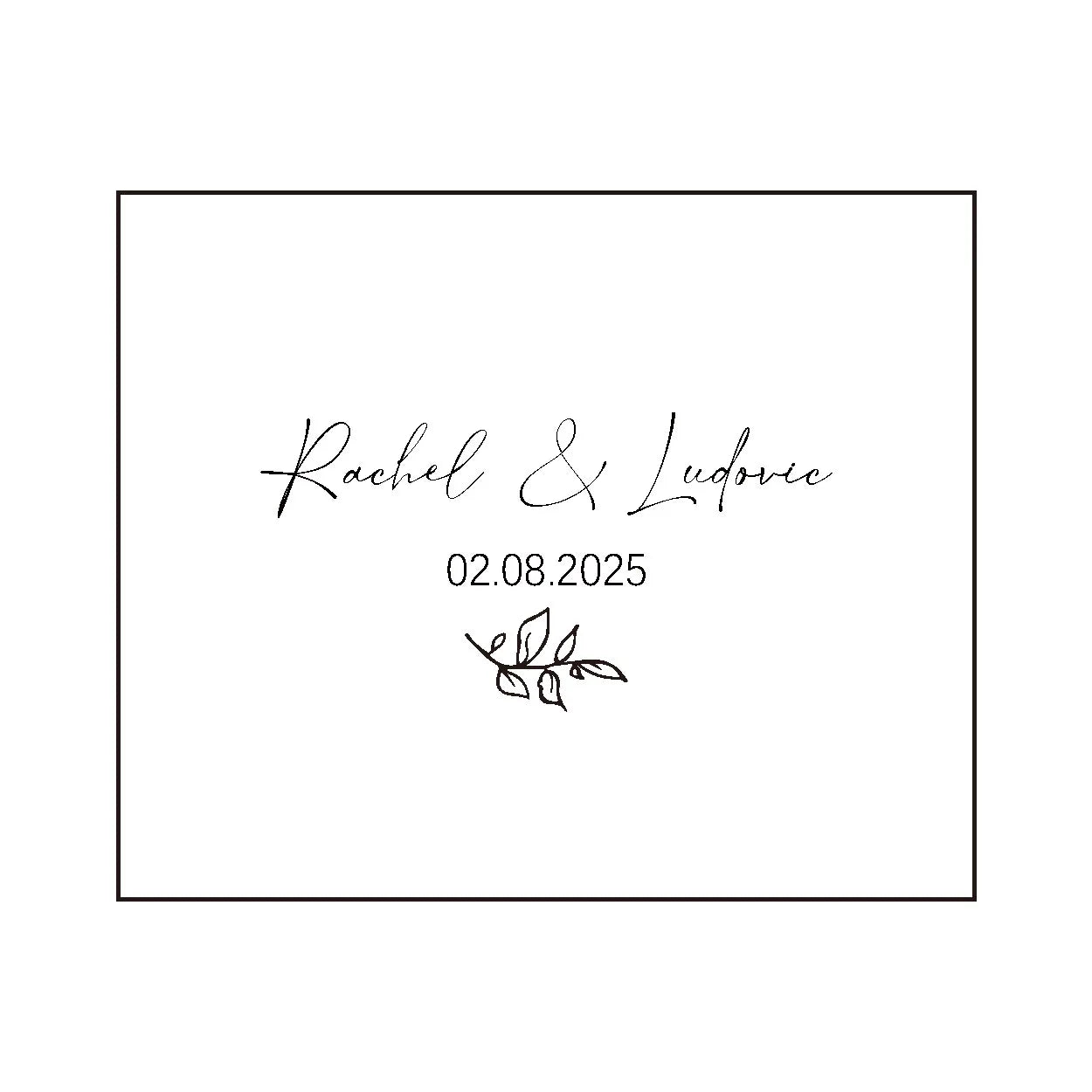 Livre d’or mariage personnalisé - chic et moderne