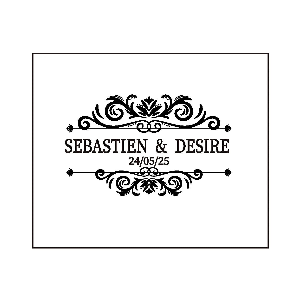 Livre d’or mariage personnalisé - chic et moderne