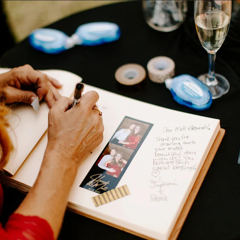 Livre d’or mariage bois - style exotique tropical