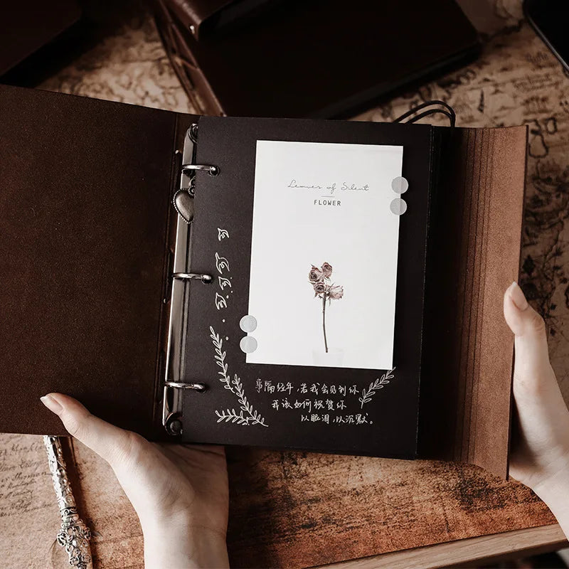 Livre d’or mariage photo - Modèle vintage en cuir