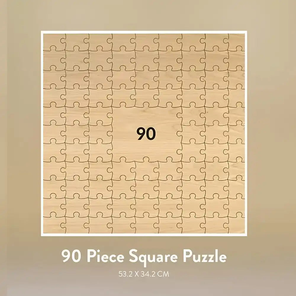 Livre d'or mariage original - puzzle en bois