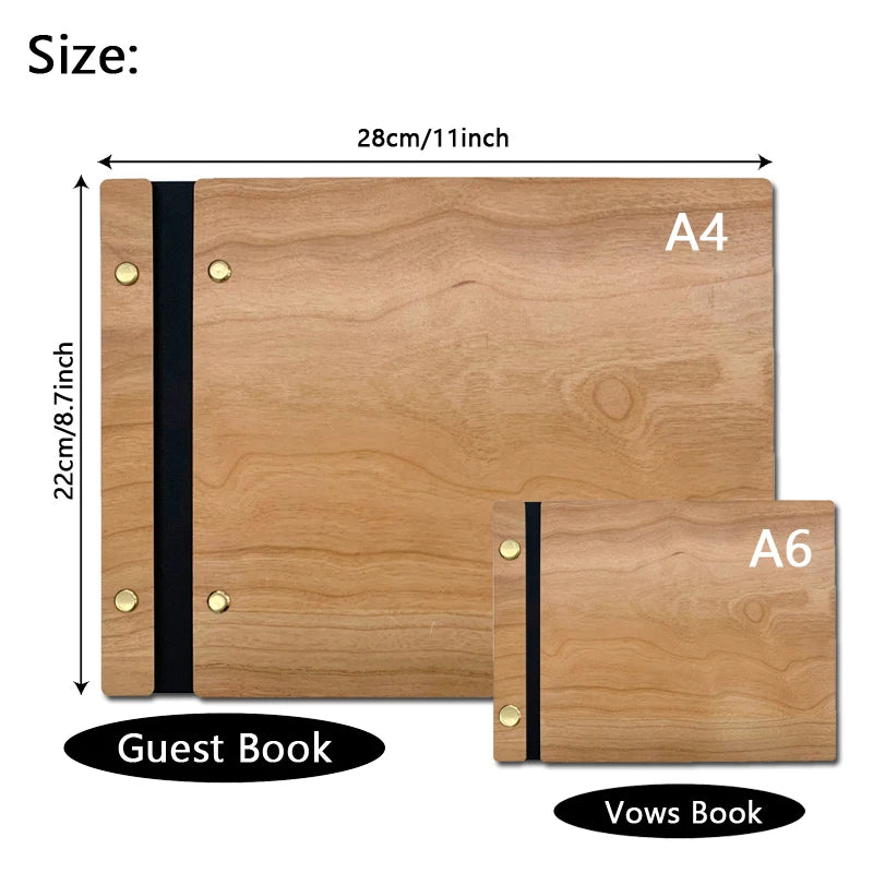 Livre d’or mariage bois - style exotique tropical