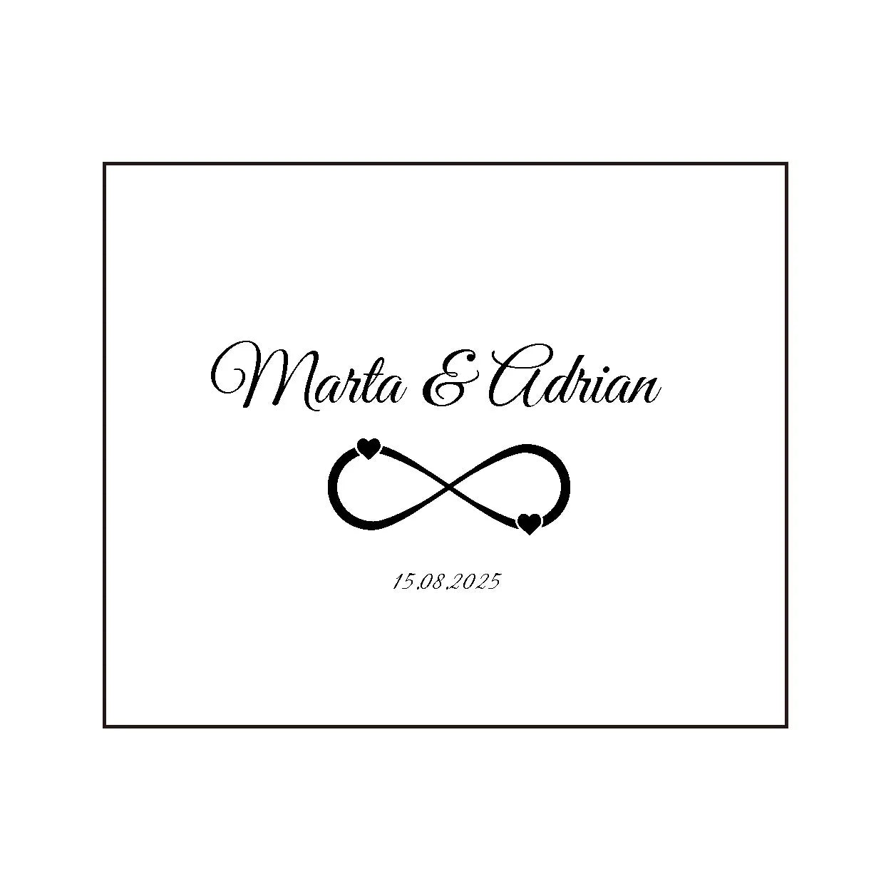 Livre d’or mariage personnalisé - chic et moderne