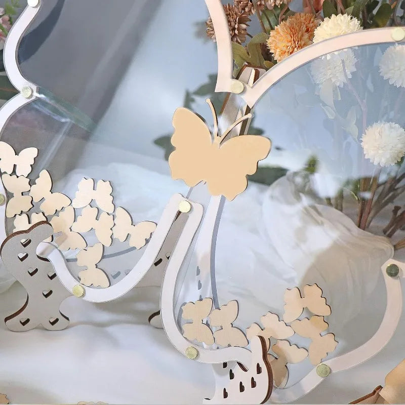 Livre d'or mariage original - papillon