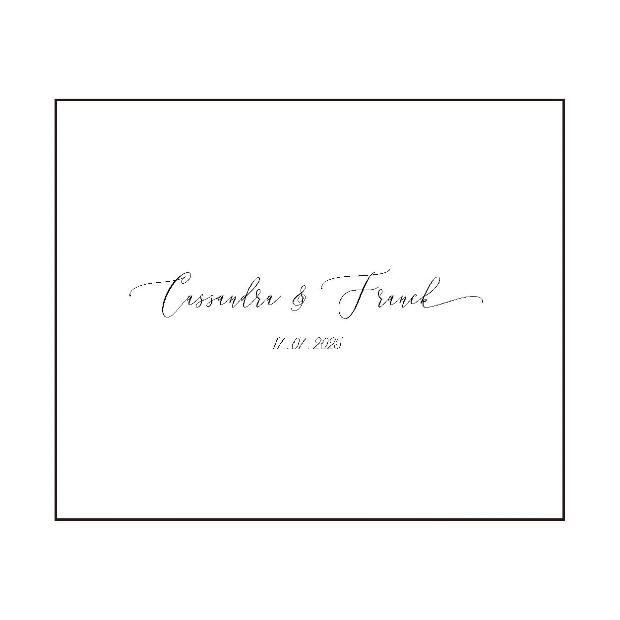 Livre d’or mariage personnalisé - chic et moderne