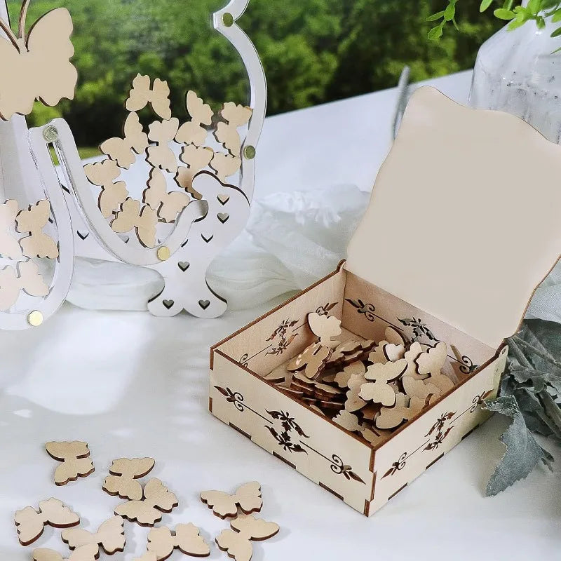 Livre d'or mariage original - papillon