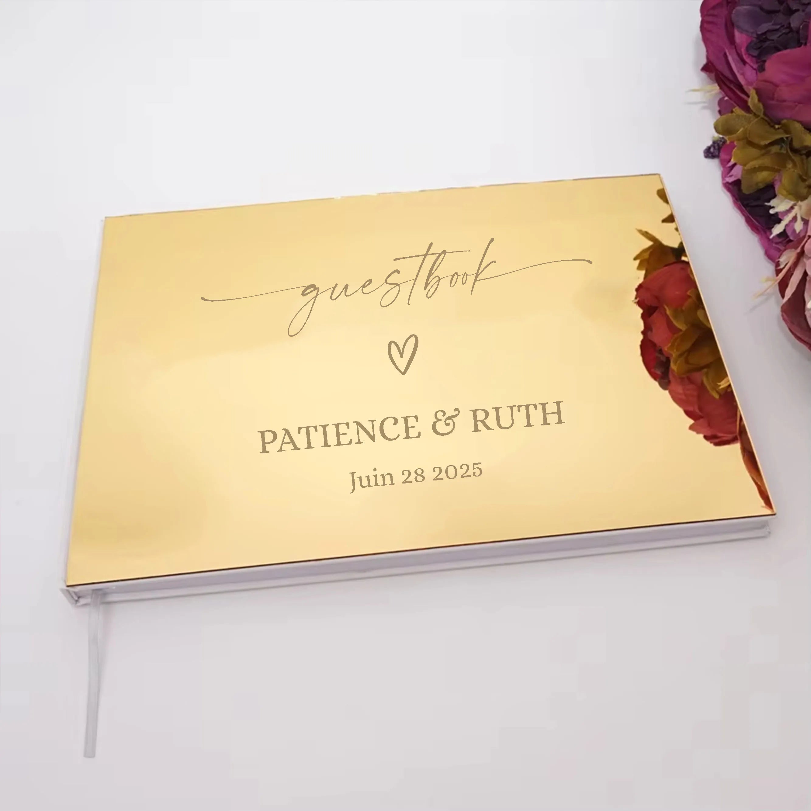 Livre d’or mariage personnalisé - chic et moderne