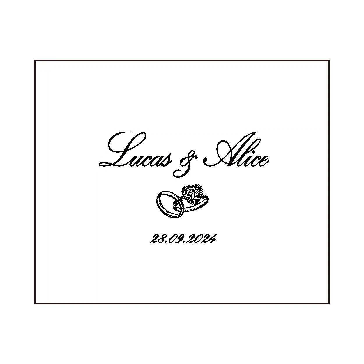 Livre d’or mariage personnalisé - chic et moderne