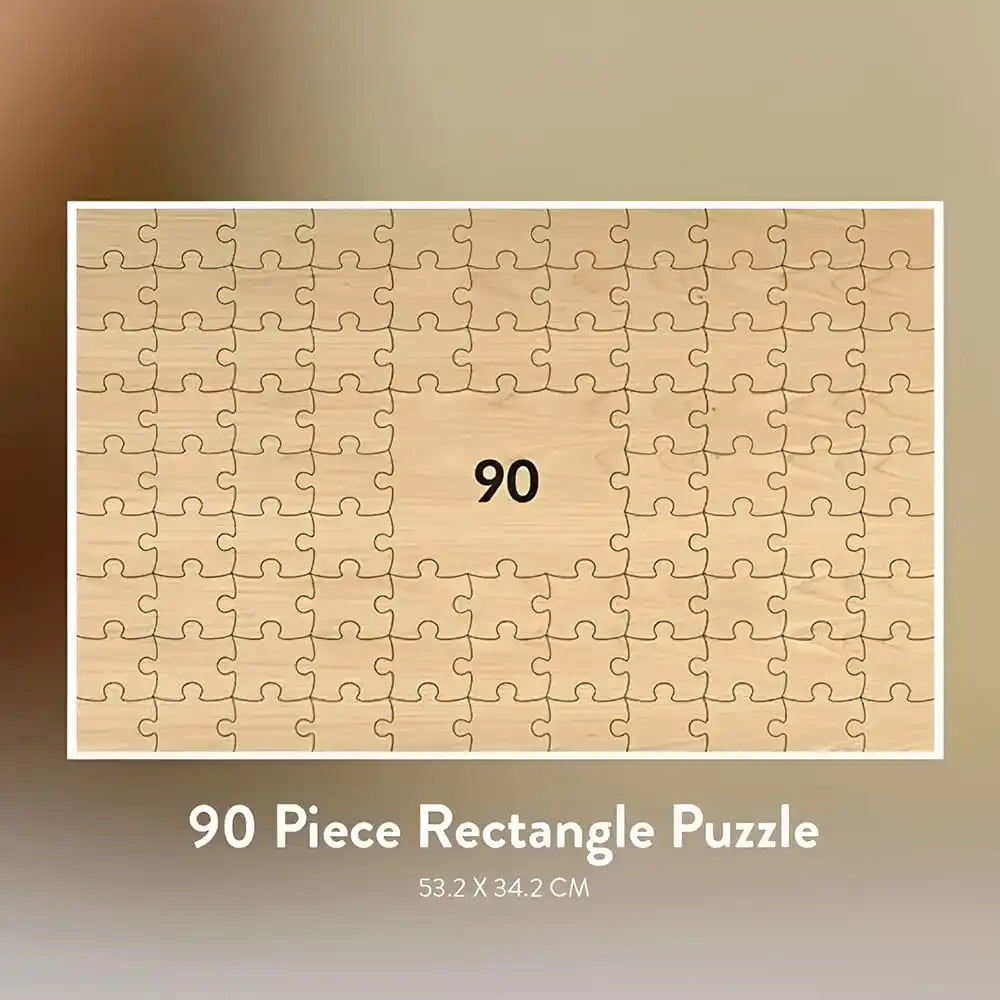Livre d'or mariage original - puzzle en bois