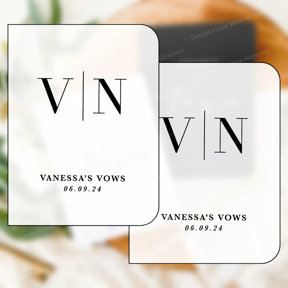 Livres de vœux de mariage - polices d'écritures personnalisées