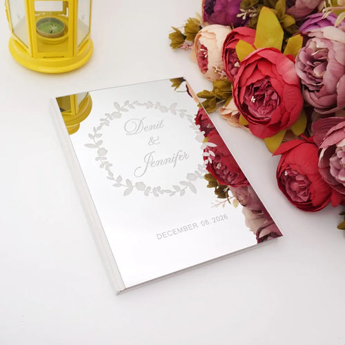 Livre d'or mariage fleuri