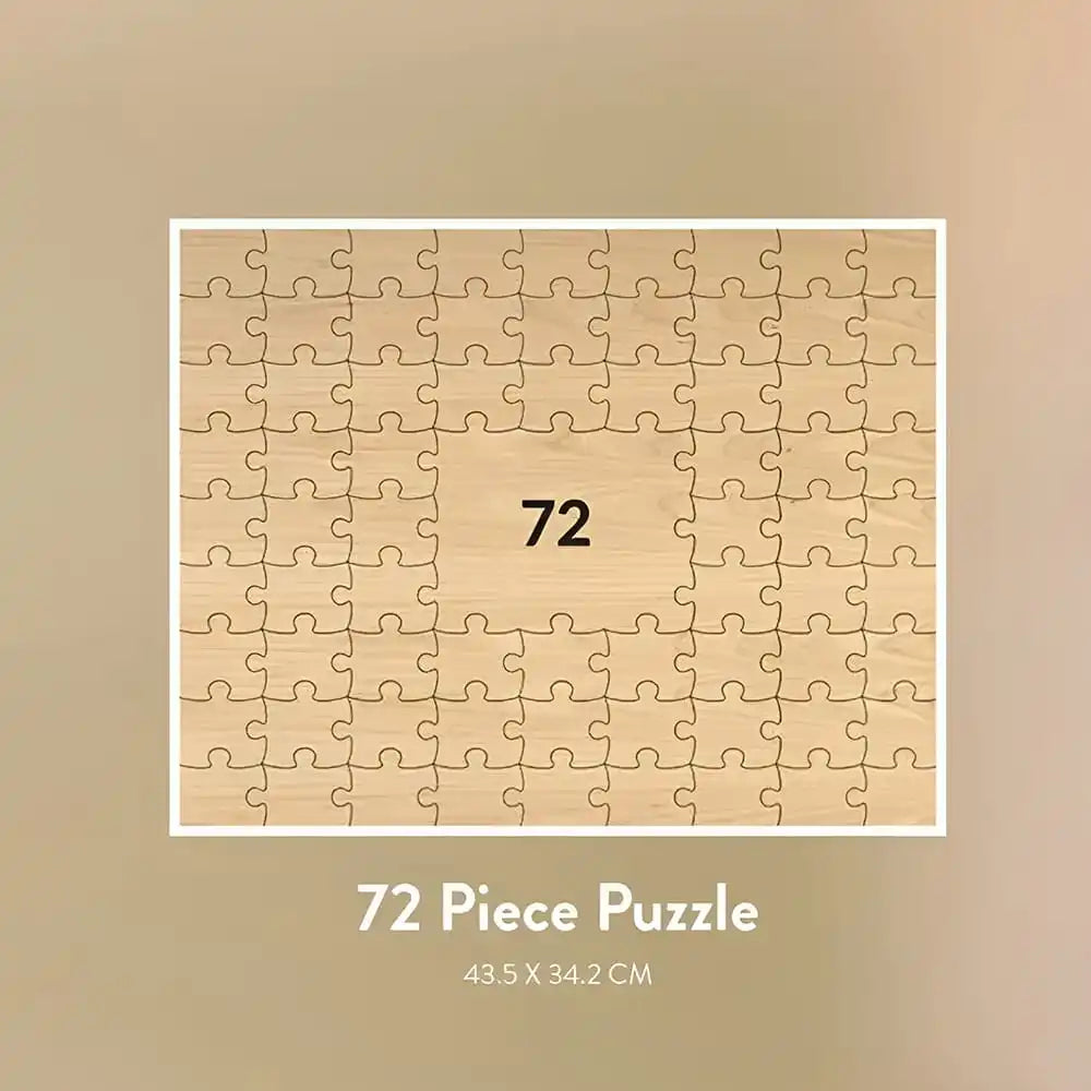 Livre d'or mariage original - puzzle en bois