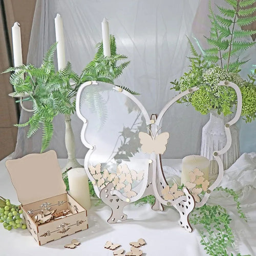 Livre d'or mariage original - papillon