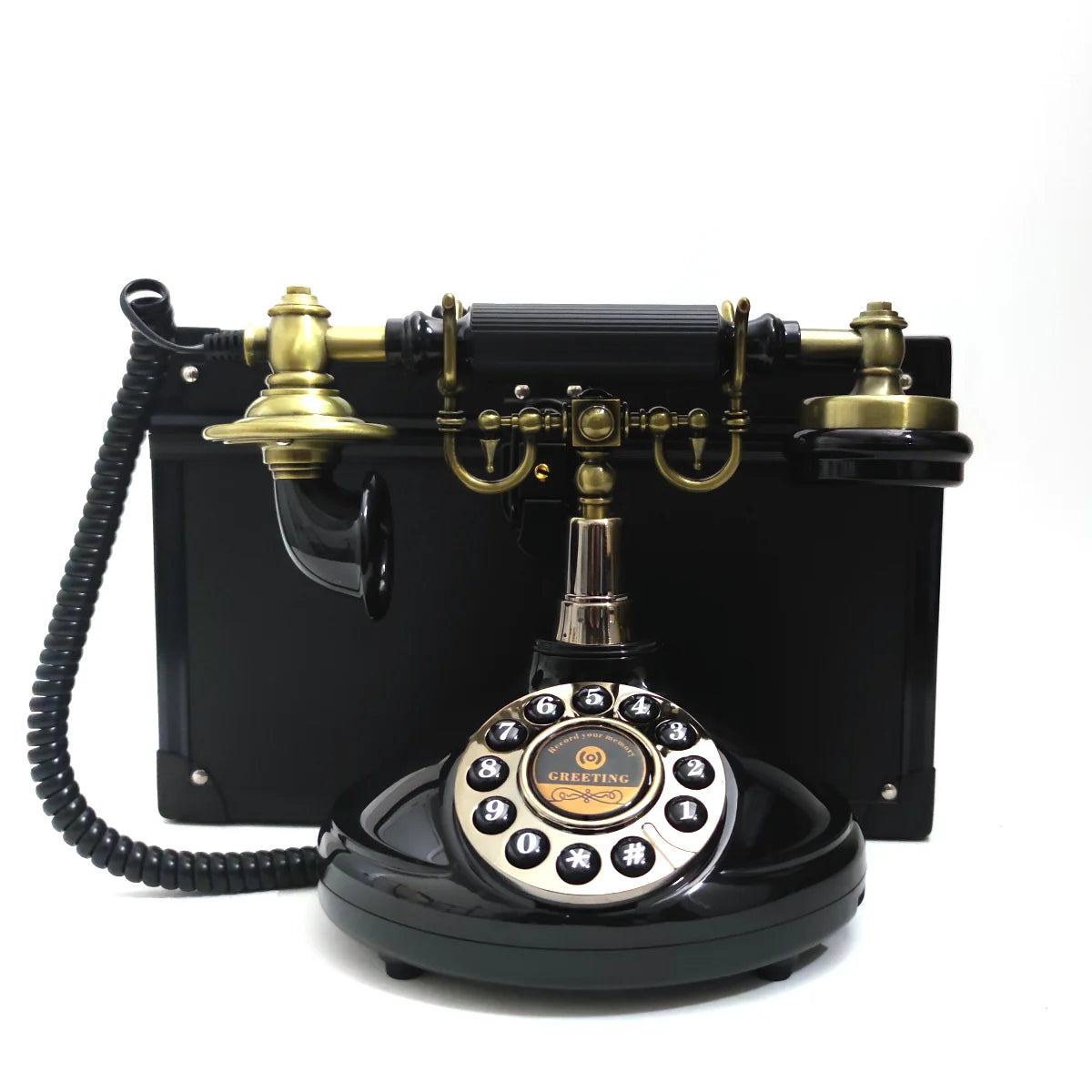 Livre d’or audio mariage – téléphone vintage rétro à messages vocaux