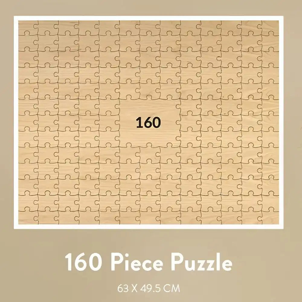 Livre d'or mariage original - puzzle en bois