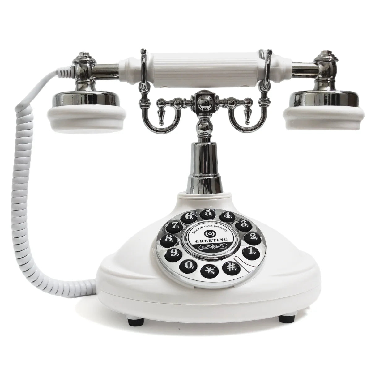 Livre d’or audio mariage – téléphone vintage rétro à messages vocaux