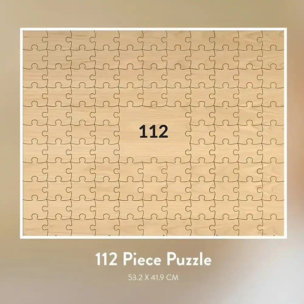 Livre d'or mariage original - puzzle en bois