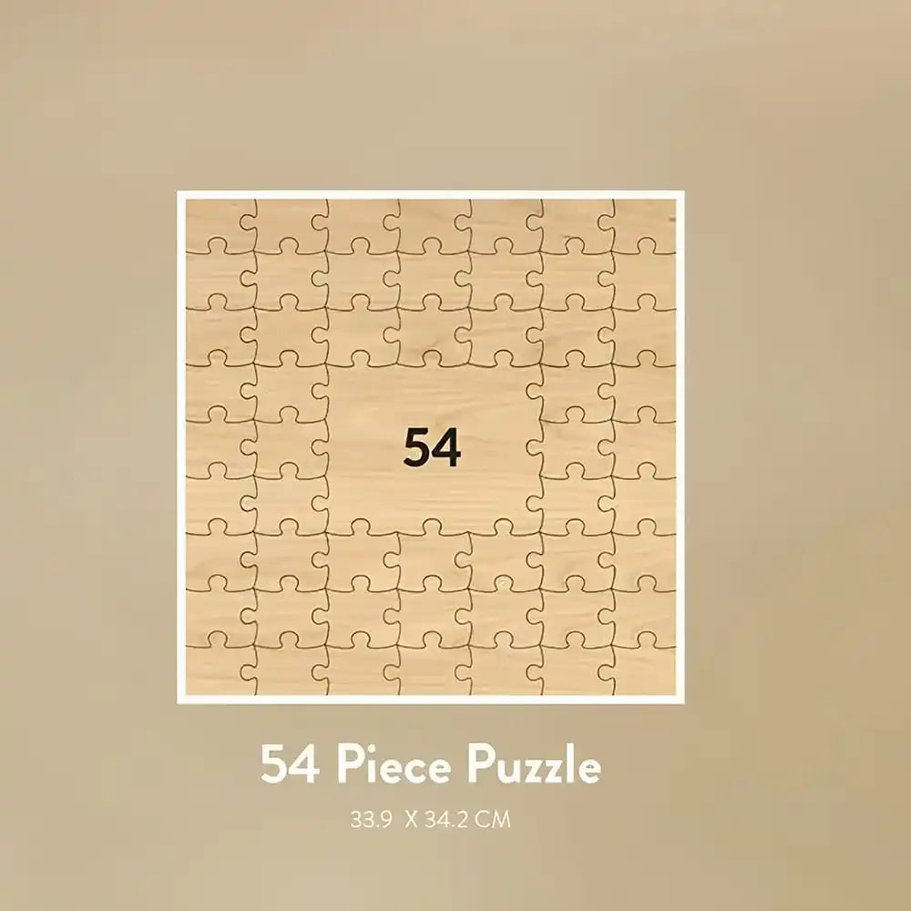 Livre d'or mariage original - puzzle en bois
