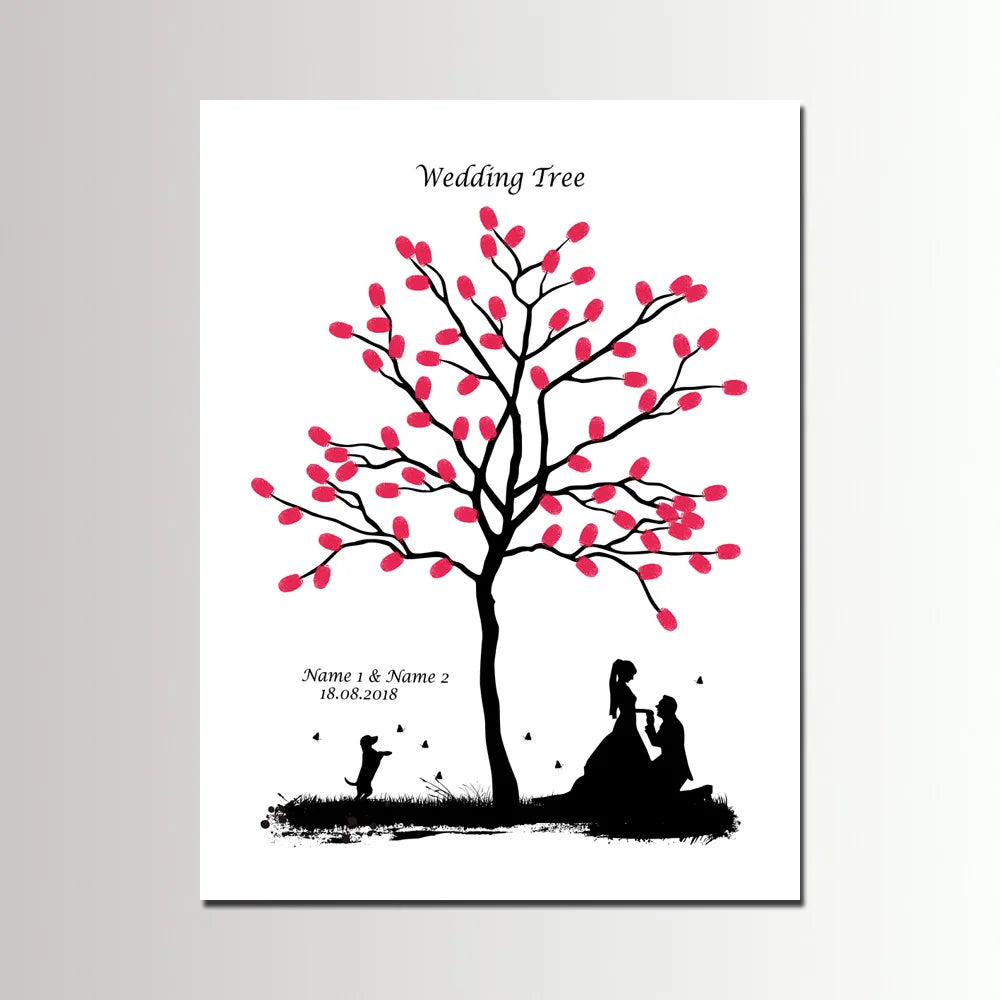 Livre d'or mariage original - livre d'or à empreintes