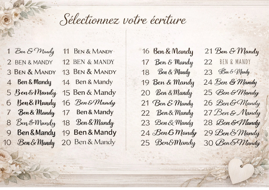 Livre d'or mariage original - design arbre