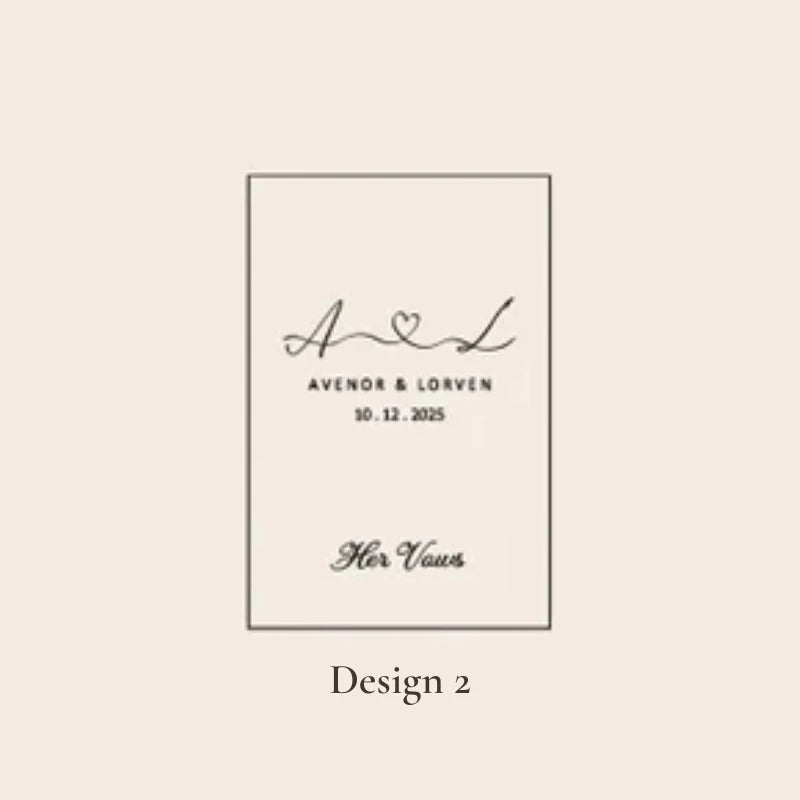Livre de vœux mariage - design élégant