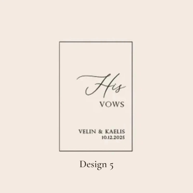 Livre de vœux mariage - design élégant