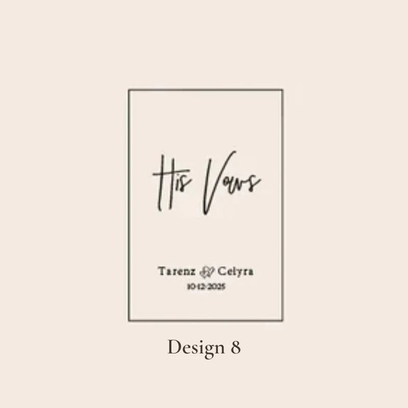 Livre de vœux mariage - design élégant